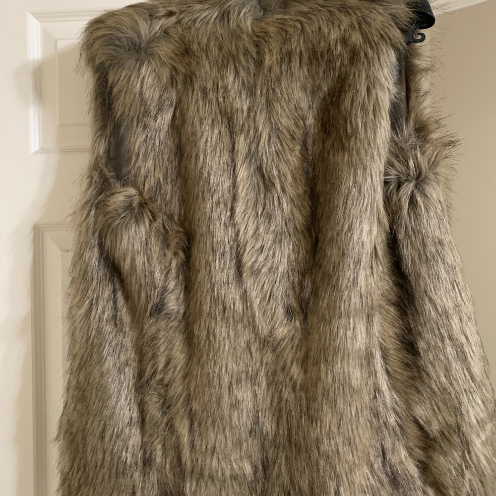 Faux fur vest